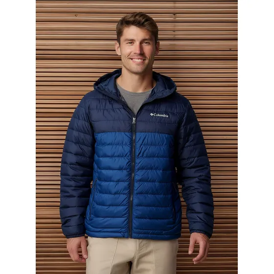 Campera Columbia Powder Lite Ii (433) Blue Hombre