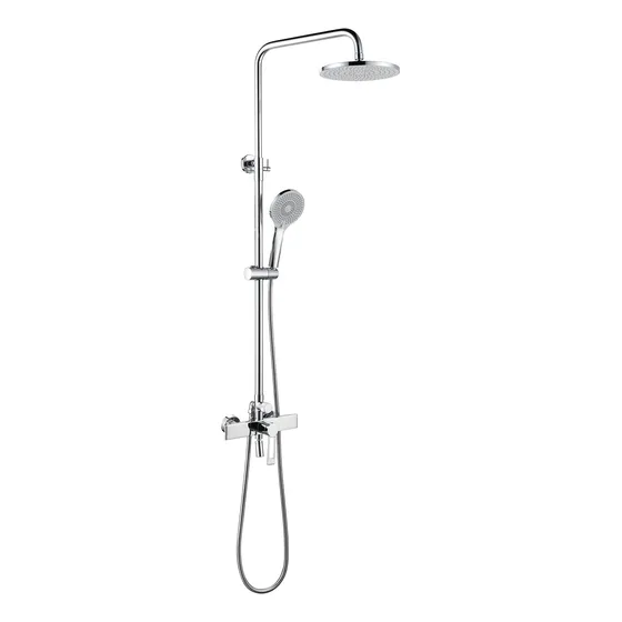 Sistema Ducha Lluvia Cromado Wemobi Completo Para Juego Baño