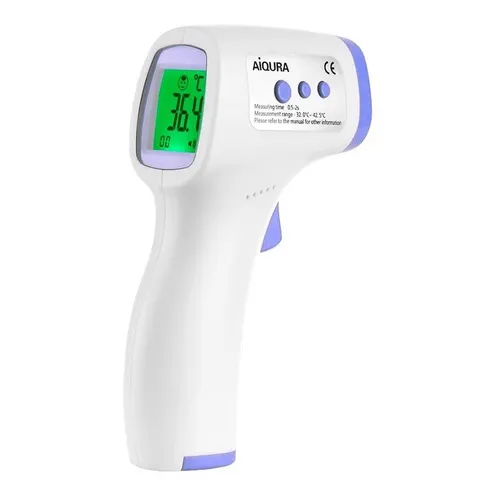 Aiqura AD801 Termómetro Infrarrojo Digital Temperatura Medico Corporal Color Blanco
