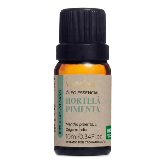 Oleo Essencial Via Aroma 10ml Original 100% Puro P/ Difusor Tipo De Embalagem Frasco Fragrância Menta Piperita Oleo Essencial Via Aroma 10ml Original 100% Puro P/ Difusor Tipo De Embalagem Frasco Fragrância Menta Piperita