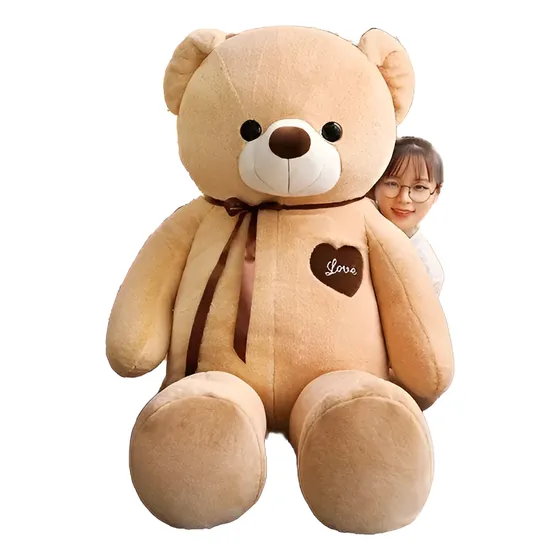 Peluche Oso Faydi 90cm Grande Con Bufanda Hipoalergénico