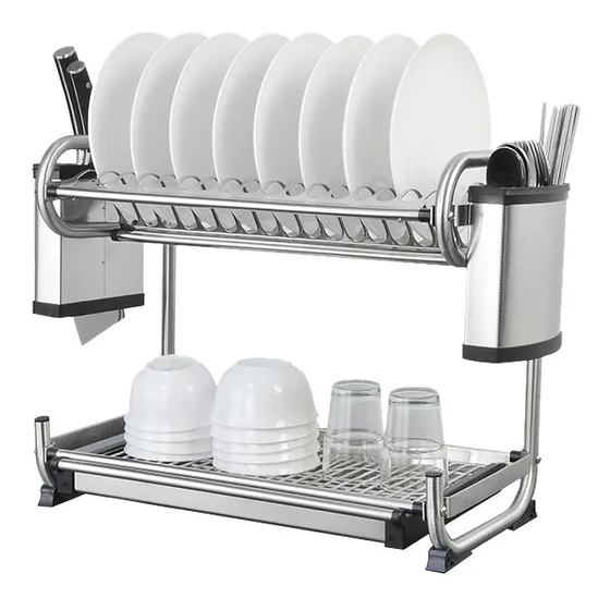 Escurridor De Platos De Acero Inoxidable Bari