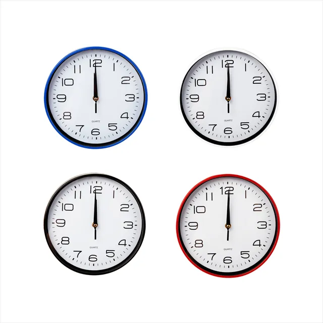 Reloj De Pared Redondo 23,5cm Silencioso Ideal Oficina Hogar