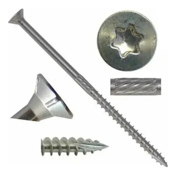 Tornillo Turbo Torx Para Madera 6x140mm Pack De 25 Un.