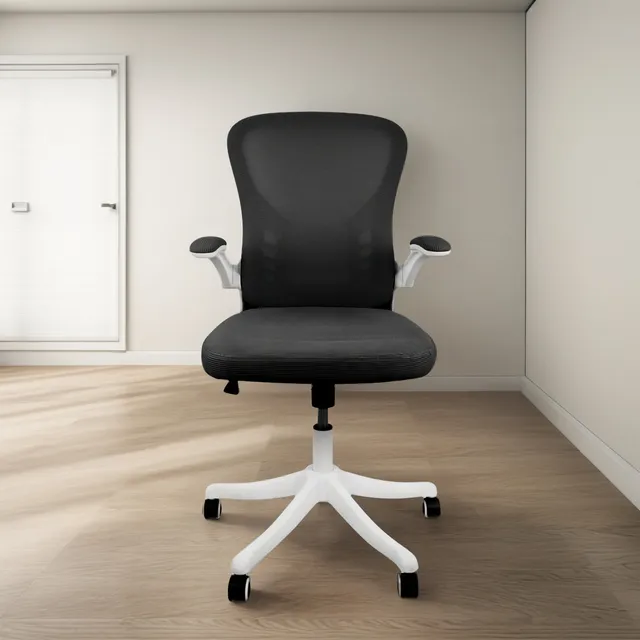 Silla De Oficina Ejecutiva Haven 256sb Ergonómica Space Anti transpirable Mesh Negro Apoya Brazos Abatibles