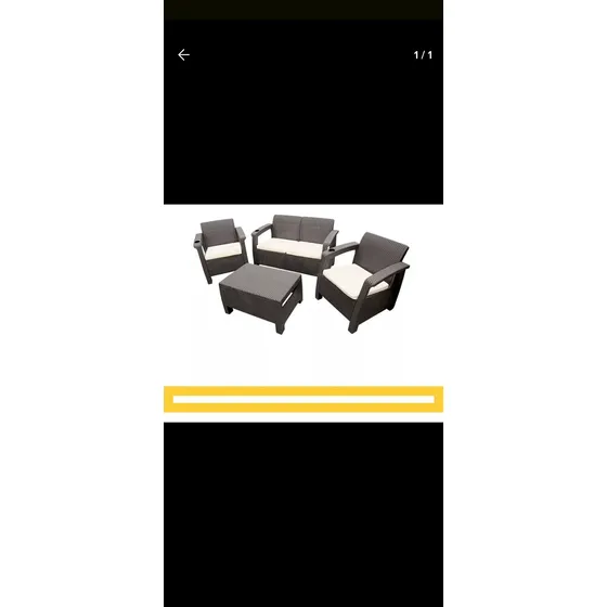 Muebles  Jardín Terraza Recibo Sala Ratan Mimbre Sintetico