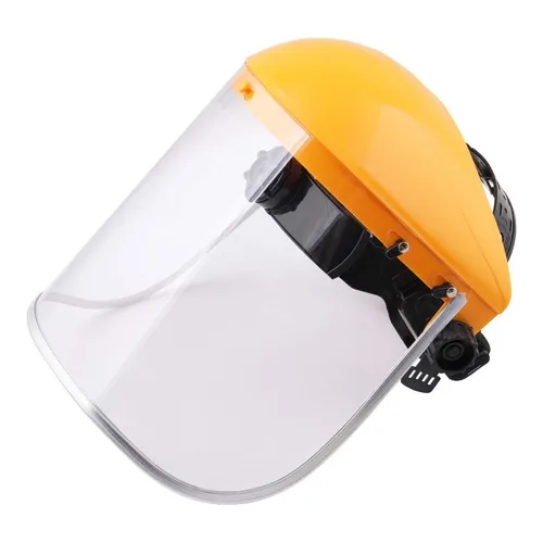 Careta Facial Protectora Visor Abatible - Levantable Color Amarillo