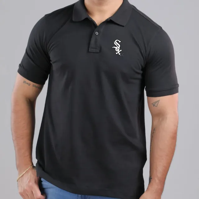 Chemise Unicolor Caballero Tela Piqué Chicago White S M L Xl