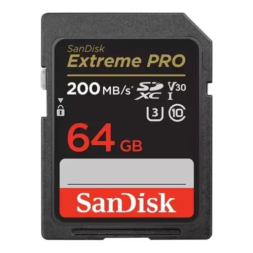 Cartão Memória Sandisk Sd Xc 64gb Extreme Pro 200 Mb/s