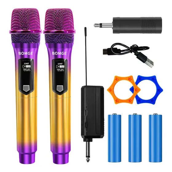 Micrófono  Mic-108 Inalámbrico Profesional Karaoke Kit 2pcs
