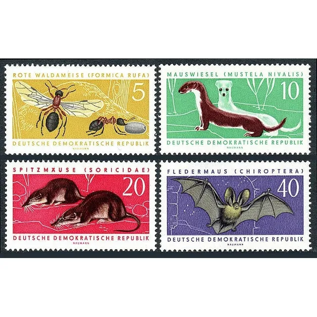Estampillas Alemania Ddr 1962 - Fauna Protegida