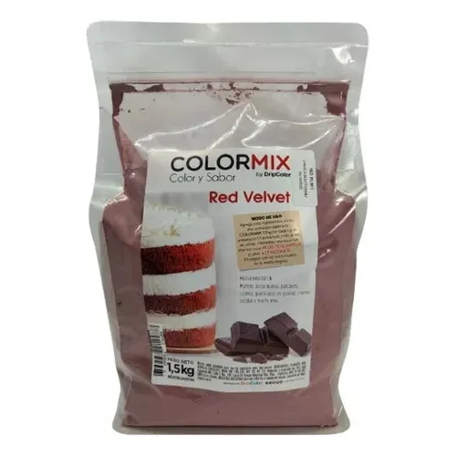 Mezcla Polvo Colormix- Red Velvet 1.5kg Color Sabor