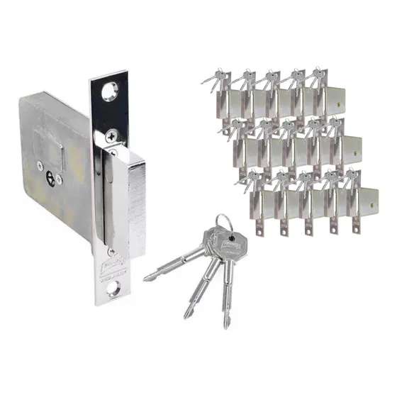 Cerrojo De Embutir Adicional 74mm Llave Tetra Cromo  15 Pzas