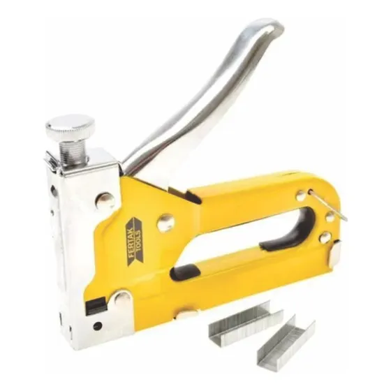 Grampeador Tapeceiro Profissional 4-14mm Com 100 Grampos