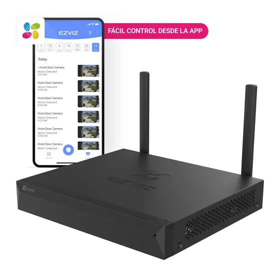 Nvr Inalámbrico Wifi 4 Canales Camaras Hasta 5mpx Ezviz