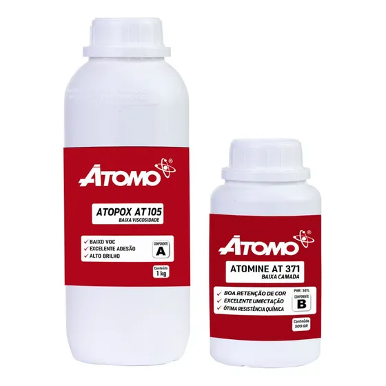 Kit Resina Epóxi Baixa Espessura Para Madeira Mesa 1,5kg