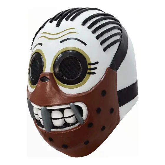 Máscara De Hannibal Lecter Color Blanco Diseño Calaveritas