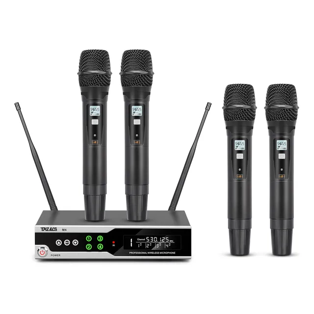 Sistema Micrófono 4 Canales Dinámico Uhf Mic Tklbls M4