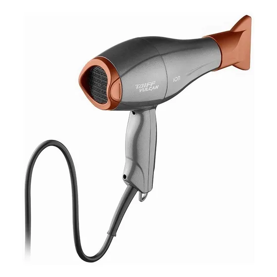 Secador De Cabelos Taiff Vulcan Motor Ac Profissional 2400w Cor Grafite 127V