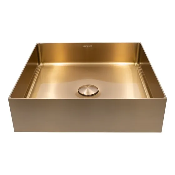 Ovalin Lavabo Rectangular Acero Inoxidable 304 Cobre Lujo