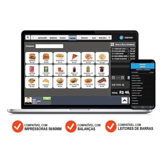 Sistema Pdv P/ Bares, Pastelaria, Açai, Conveniência, Adega