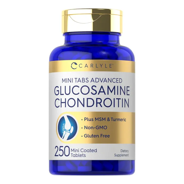 Suplemento Carlyle de glucosamina, condroitina, MSM, cúrcuma, 250 g