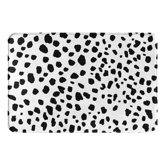Carystar Alfombra Baño Estampado Animal Dalmata Ultra Suave