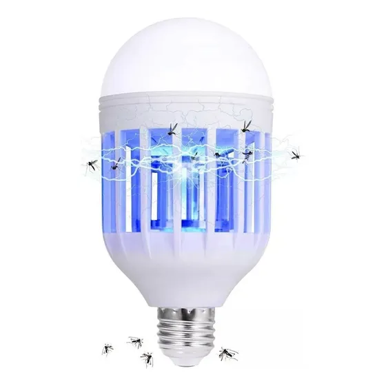 Paquete 10 Focos Mata Mosquitos E Insecto Led 12w Lámpara 