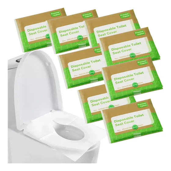 Cubre Asiento Inodoro Higiénico, Ecológico 80 Fundas Pack X8