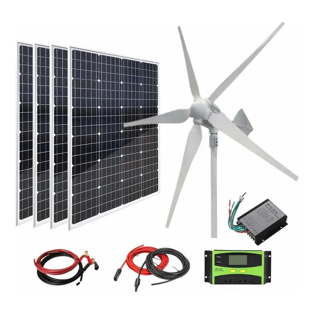 Kit Energia Solar Eolica Para Barco Rv Home Panele