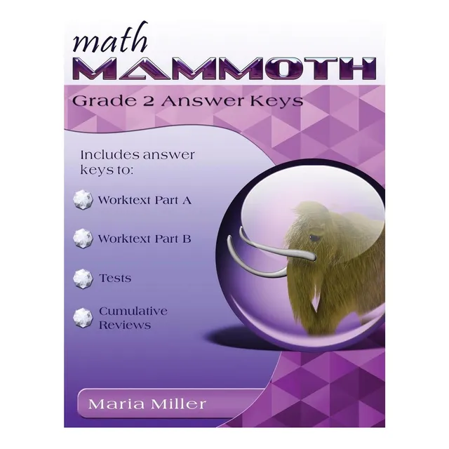 Libro: Claves De Respuestas De Segundo Grado De Math Mammoth