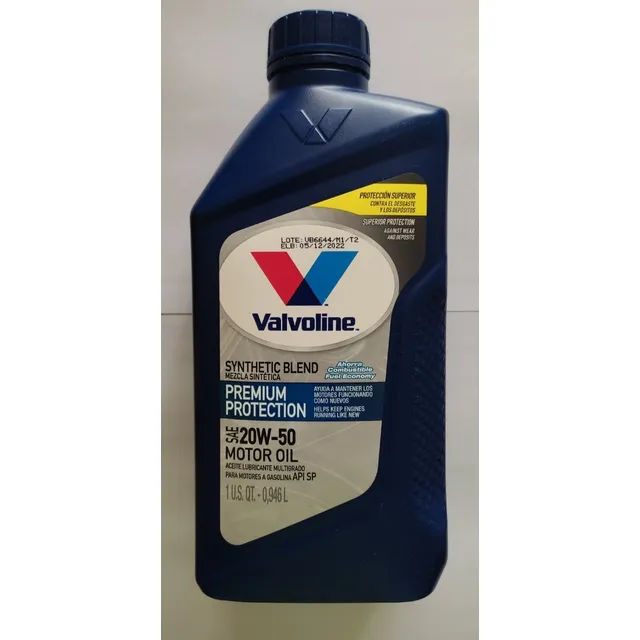 Aceite Semisintético 20w50 Valvoline 