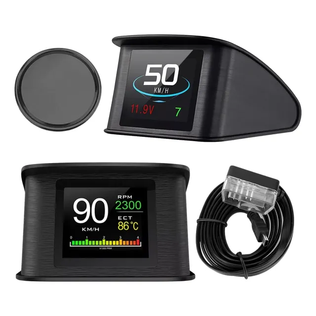 Monitor Hud Obd2 Temperatura Sail Sonic Nhr Carro Coche Rpm