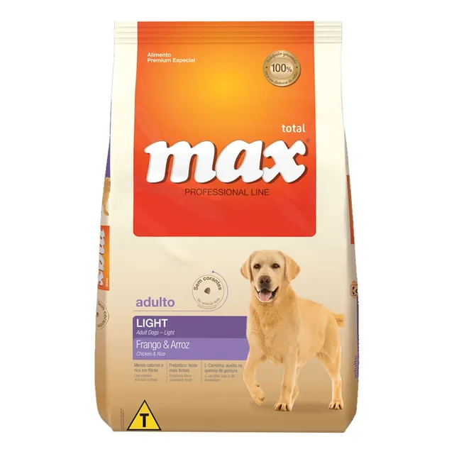 Alimento Max Light Perro Adulto Pollo Y Arroz 15kg
