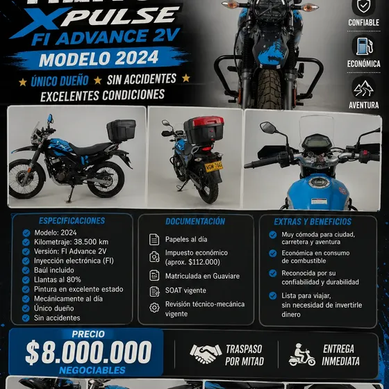 Hero Xpulse 200 Fi Advance 2v