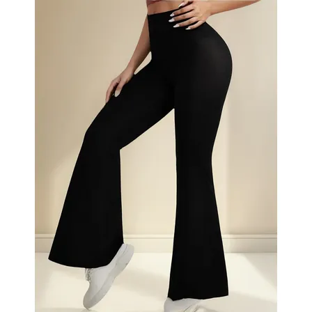 Calza Flare Pata Elefante Algodon De Mujer