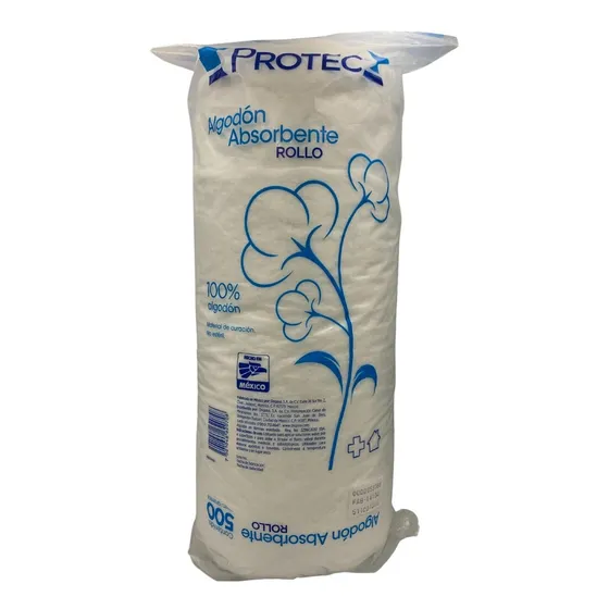 Algodon Absorbente En Rollo Bolsa Con 500gr