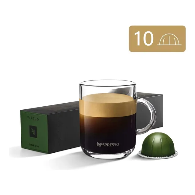 10 Cápsulas Nespresso Vertuo Americano Stormio