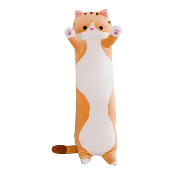 Peluche Almohada Gato Largo 70cm Varios Modelos