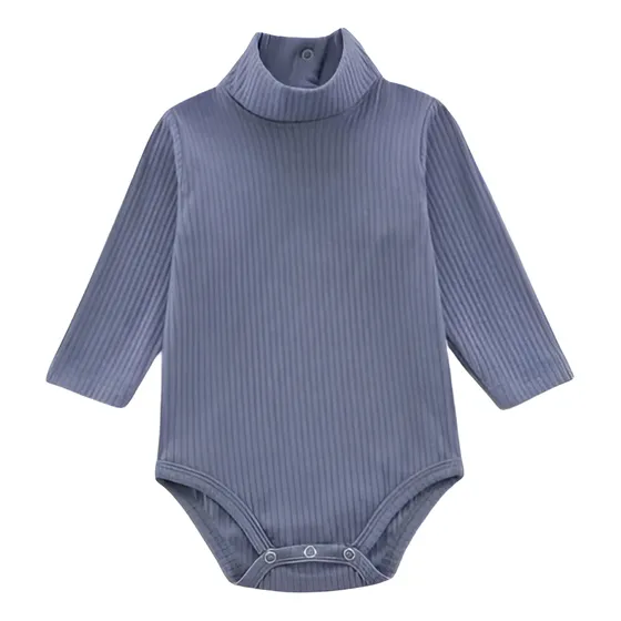 Body Bebe Polera Morley Azul Petróleo 6 A 12 Meses Liso