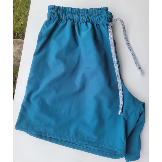 Short Playero De Hombre De Tela Impermeable Con Bolsillos