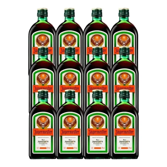 Pack De 12 Piezas De Licor Jagermeister 375 Ml