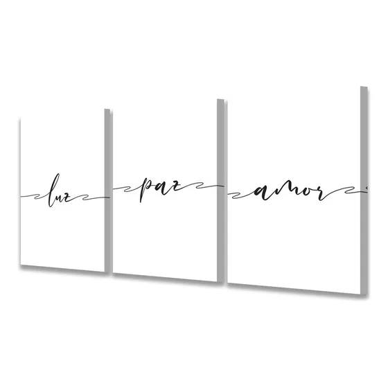 Set De Cuadros Decorativos Minimalistas De Frases