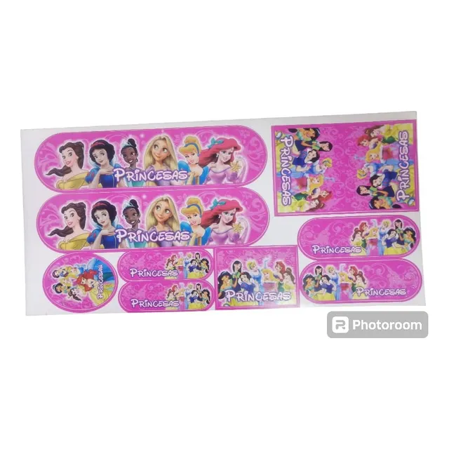 Calcomania Princesas P/bicicleta De Niña +envio Gratis