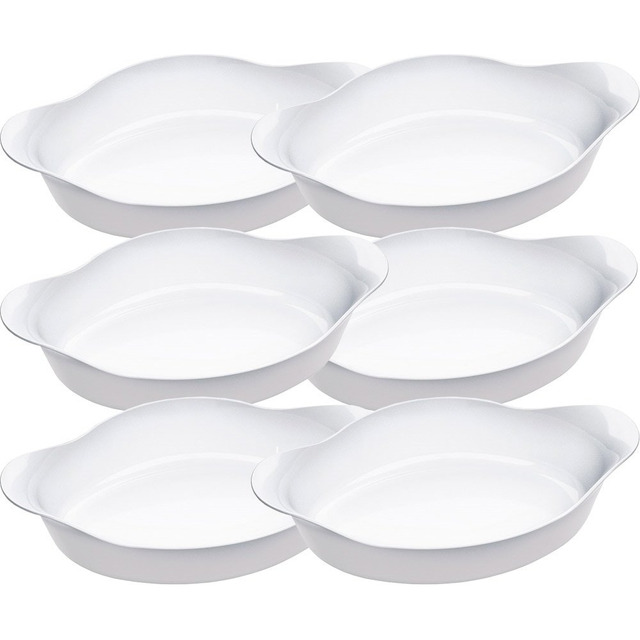 Conjunto De Assadeiras Marinex Opaline Oval Média 600 Ml - 6 Conjunto De Assadeiras Marinex Opaline Oval Média 600 Ml - 6