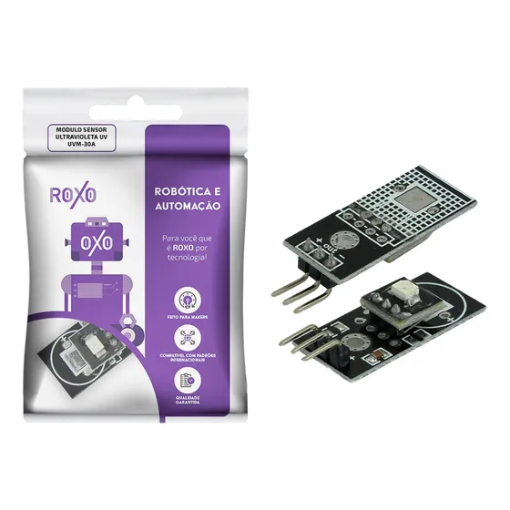 Sensor De Raios Ultravioleta Uv Uvm-30a - Roxo