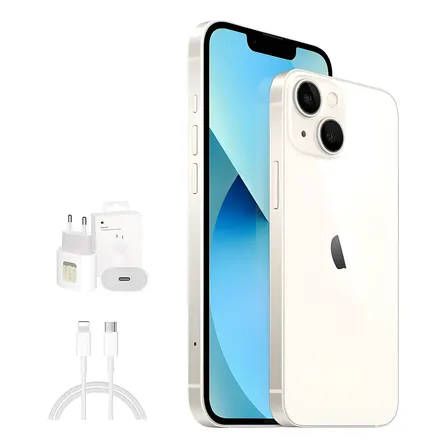 Apple iPhone 13 (128gb) Branco Novo + Acessórios