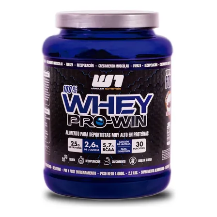 Proteina Whey Pro Win 1 Kg. Winkler Nutrition Sabor Chocolate suizo