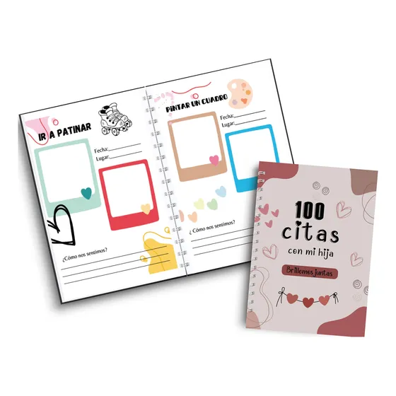 F Libro 100 Citas Con Mi Hija/citas Mamá E Hija Media Carta