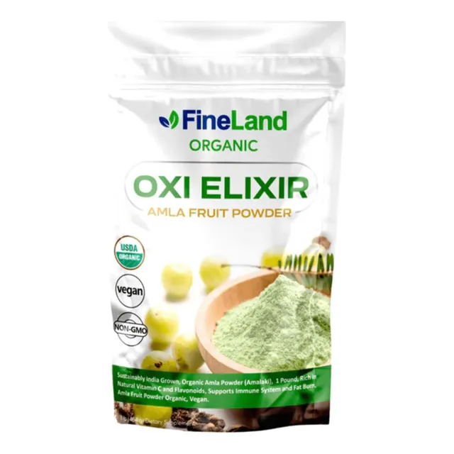 Finelad Organic Oxi Elixir Amla Fruit Powder 454gr